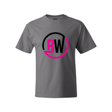 Load image into Gallery viewer, BuckWild BW Black/Pink Hanes Tee