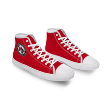 Load image into Gallery viewer, BuckWild Unisex Red High Top Sneakers