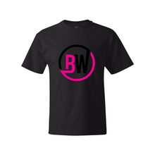 Load image into Gallery viewer, BuckWild BW Black/Pink Hanes Tee