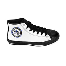Load image into Gallery viewer, BuckWild Black/White/Blue High Top Sneakers