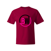Load image into Gallery viewer, BuckWild BW Black/Pink Hanes Tee