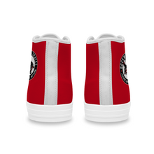 Load image into Gallery viewer, BuckWild Unisex Red High Top Sneakers