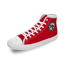 Load image into Gallery viewer, BuckWild Unisex Red High Top Sneakers
