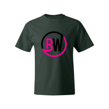 Load image into Gallery viewer, BuckWild BW Black/Pink Hanes Tee