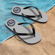 Load image into Gallery viewer, BuckWild Blue & Grey Unisex Flip Flops
