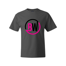 Load image into Gallery viewer, BuckWild BW Black/Pink Hanes Tee