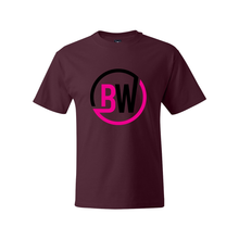 Load image into Gallery viewer, BuckWild BW Black/Pink Hanes Tee