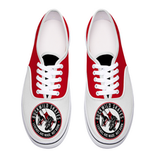Load image into Gallery viewer, BuckWild Unisex White/Red/Black Low Top Sneakers