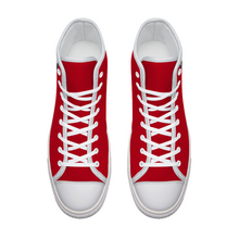 Load image into Gallery viewer, BuckWild Unisex Red High Top Sneakers