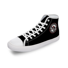 Load image into Gallery viewer, BuckWild Unisex Black High Top Sneakers