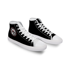 Load image into Gallery viewer, BuckWild Unisex Black High Top Sneakers