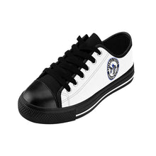 Load image into Gallery viewer, BuckWild Black/White/Blue Low Top Sneakers