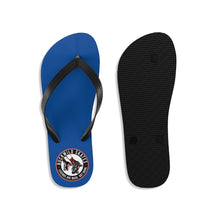 Load image into Gallery viewer, BuckWild Blue & Red Unisex Flip Flops