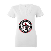 Load image into Gallery viewer, BuckWild Skates Women's Deep V-Neck Tee