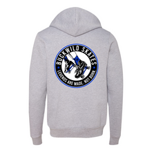 Load image into Gallery viewer, BuckWild Full-Zip Hooded Sweatshirt (Blue Log