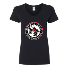 Load image into Gallery viewer, BuckWild Skates Women's V-Neck T-Shirt