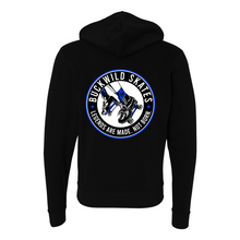 Load image into Gallery viewer, BuckWild Full-Zip Hooded Sweatshirt (Blue Log