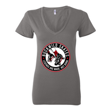Load image into Gallery viewer, BuckWild Skates Women's Deep V-Neck Tee