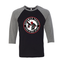 Load image into Gallery viewer, BuckWild 3/4 Sleeve T-Shirt (Tagline on Back)
