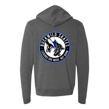 Load image into Gallery viewer, BuckWild Full-Zip Hooded Sweatshirt (Blue Log