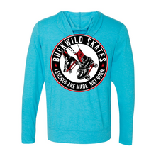 Load image into Gallery viewer, BuckWild Skates Hooded Full-Zip T-Shirt