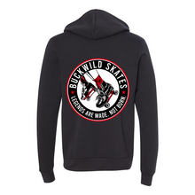 Load image into Gallery viewer, BuckWild Full-Zip Hooded Sweatshirt (Red Logo)
