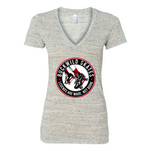 Load image into Gallery viewer, BuckWild Skates Women's Deep V-Neck Tee