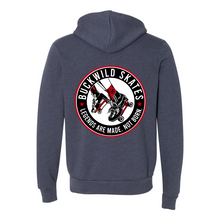 Load image into Gallery viewer, BuckWild Full-Zip Hooded Sweatshirt (Red Logo)