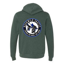 Load image into Gallery viewer, BuckWild Full-Zip Hooded Sweatshirt (Blue Log