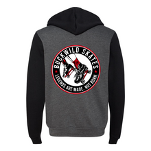 Load image into Gallery viewer, BuckWild Full-Zip Hooded Sweatshirt (Red Logo)