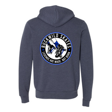 Load image into Gallery viewer, BuckWild Full-Zip Hooded Sweatshirt (Blue Log
