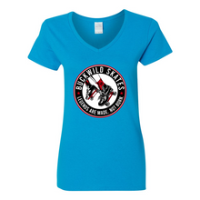 Load image into Gallery viewer, BuckWild Skates Women's V-Neck T-Shirt