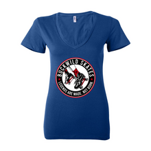 Load image into Gallery viewer, BuckWild Skates Women's Deep V-Neck Tee