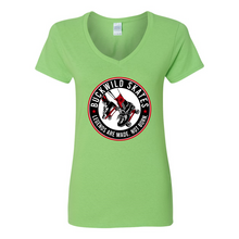 Load image into Gallery viewer, BuckWild Skates Women's V-Neck T-Shirt