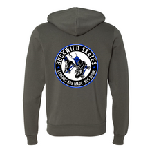Load image into Gallery viewer, BuckWild Full-Zip Hooded Sweatshirt (Blue Log