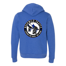 Load image into Gallery viewer, BuckWild Full-Zip Hooded Sweatshirt (Blue Log