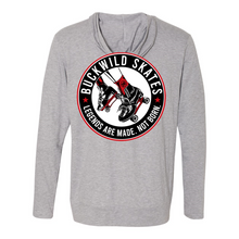 Load image into Gallery viewer, BuckWild Skates Hooded Full-Zip T-Shirt
