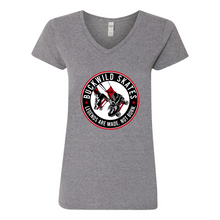 Load image into Gallery viewer, BuckWild Skates Women's V-Neck T-Shirt