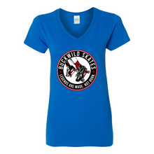 Load image into Gallery viewer, BuckWild Skates Women's V-Neck T-Shirt