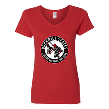 Load image into Gallery viewer, BuckWild Skates Women's V-Neck T-Shirt