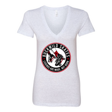Load image into Gallery viewer, BuckWild Skates Women's Deep V-Neck Tee