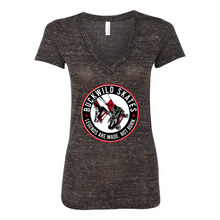 Load image into Gallery viewer, BuckWild Skates Women's Deep V-Neck Tee