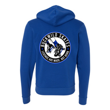 Load image into Gallery viewer, BuckWild Full-Zip Hooded Sweatshirt (Blue Log