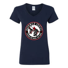Load image into Gallery viewer, BuckWild Skates Women's V-Neck T-Shirt