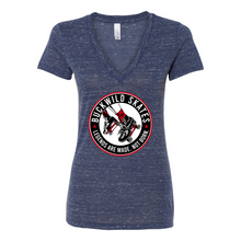 Load image into Gallery viewer, BuckWild Skates Women's Deep V-Neck Tee