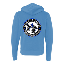 Load image into Gallery viewer, BuckWild Full-Zip Hooded Sweatshirt (Blue Log