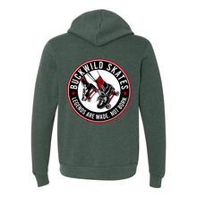 Load image into Gallery viewer, BuckWild Full-Zip Hooded Sweatshirt (Red Logo)