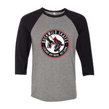 Load image into Gallery viewer, BuckWild 3/4 Sleeve T-Shirt (Tagline on Back)