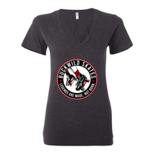 Load image into Gallery viewer, BuckWild Skates Women's Deep V-Neck Tee
