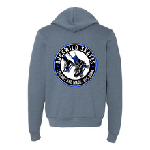 Load image into Gallery viewer, BuckWild Full-Zip Hooded Sweatshirt (Blue Log
